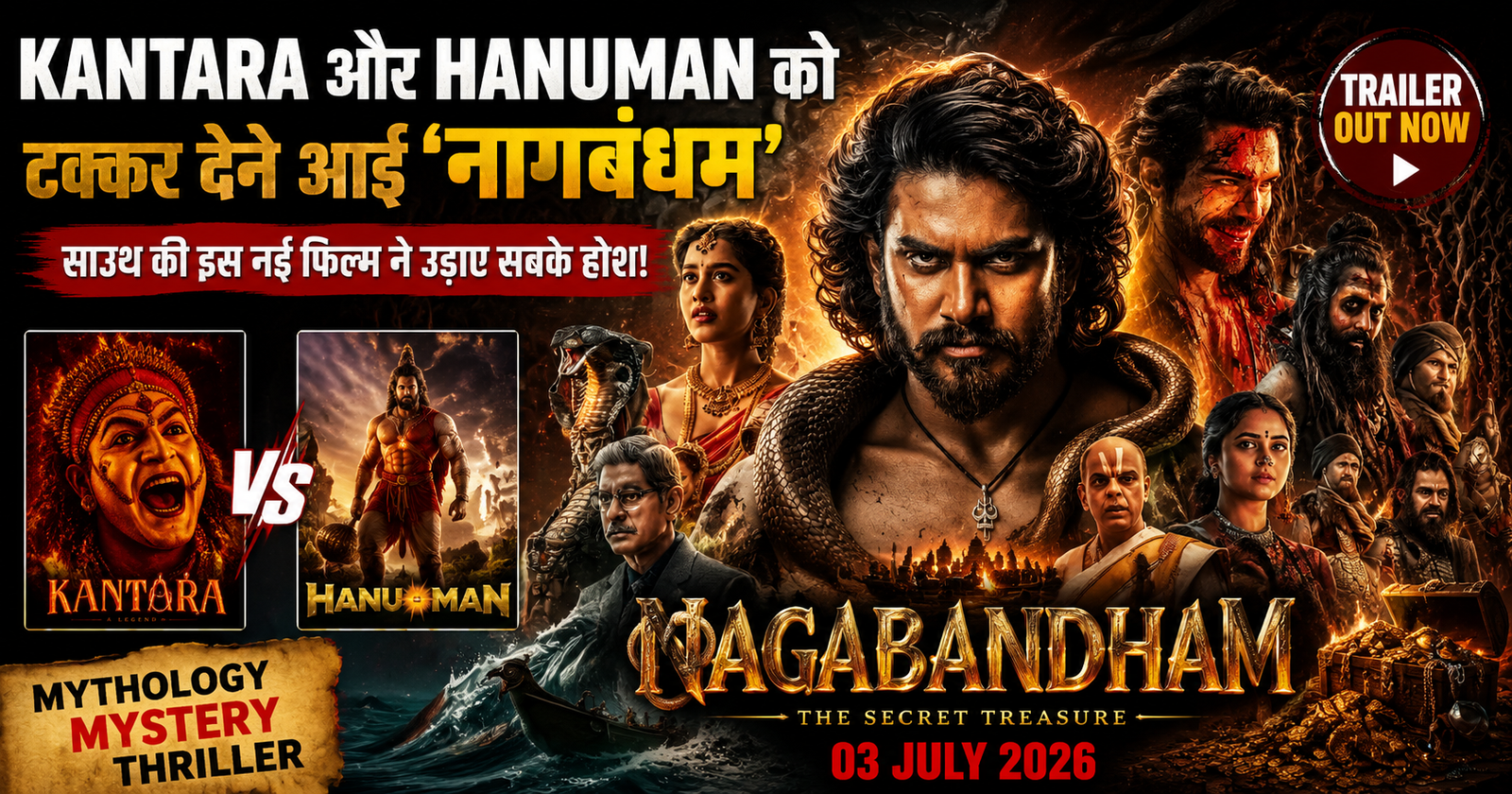 Kantara और HanuMan को टक्कर देने आई 'नागबंधम', साउथ की इस नई फिल्म ने उड़ाए सबके होश!